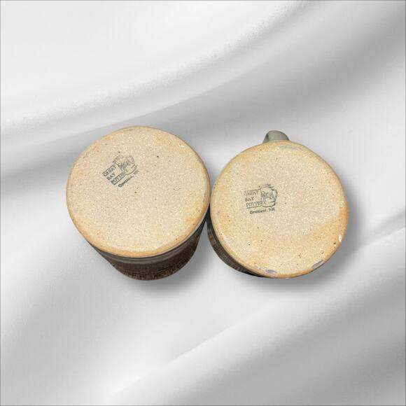 Great Bay Pottery Set of 2 Stoneware Handmade Coffee Mugs Country Farmhouse - Picture 6 of 8